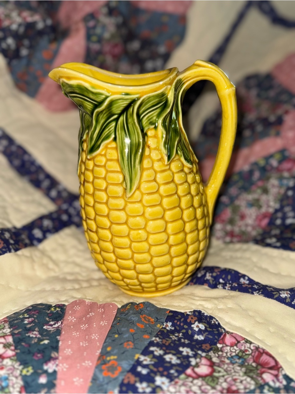 “Corn King” (made in Japan) stoneware pitcher